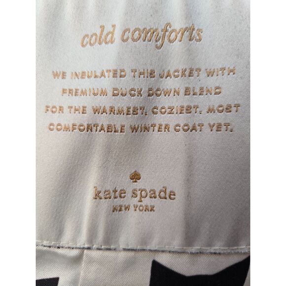 Kate Spade Lollipop Red Down Puffer Coat — Size M Pre-Owned - Picture 11 of 15